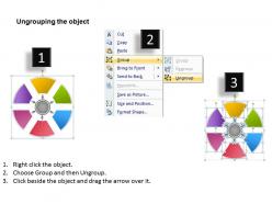 Business concept group diagram 6 steps ppt powerpoint slides