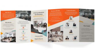 Business Conference Brochure Trifold