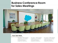 Business conference room for sales meetings