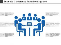 Business conference team meeting icon