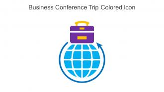 Business Conference Trip Colored Icon In Powerpoint Pptx Png And Editable Eps Format