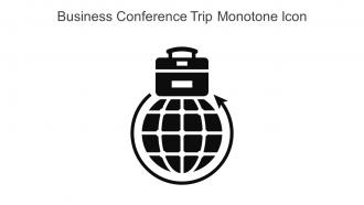 Business Conference Trip Monotone Icon In Powerpoint Pptx Png And Editable Eps Format