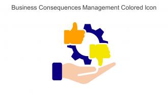 Business Consequences Management Colored Icon In Powerpoint Pptx Png And Editable Eps Format