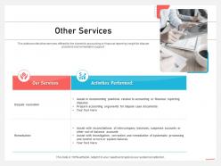 Business consulting and advisory services other services system ppt visual images