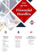 Business consulting and financial advising two page brochure template