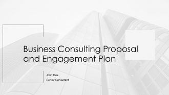 Business Consulting Proposal And Engagement Plan PPT Sample AT
