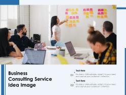 Business consulting service idea image
