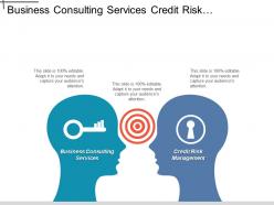 Business consulting services credit risk management decision point marketing cpb