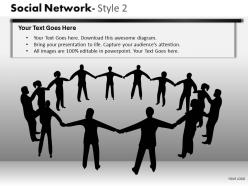 Business consulting social network business executives hand black network powerpoint slide template