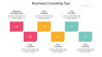 Business Consulting Tips Ppt Powerpoint Presentation Pictures Example Cpb