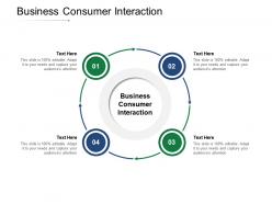Business consumer interaction ppt powerpoint presentation infographics outline cpb