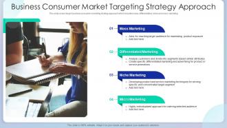 Business Consumer Market Targeting Strategy Approach