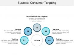 Business consumer targeting ppt powerpoint presentation model visuals cpb