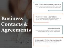 Business contacts and agreements powerpoint images