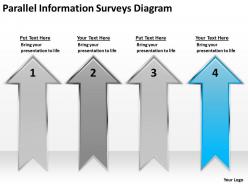 Business context diagram parallel information surveys powerpoint slides