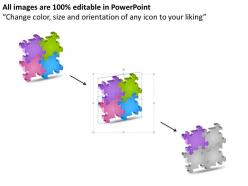 Business context diagrams puzzle structure for process powerpoint slides 0523