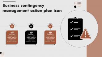 Business Contingency Management Action Plan Icon