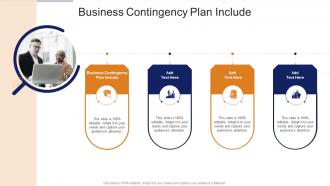 Business Contingency Plan Include In Powerpoint And Google Slides Cpb