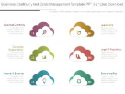 Business continuity and crisis management template ppt samples download