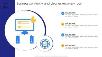 Business Continuity And Disaster Recovery Icon