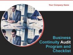 Business continuity audit program and checklist powerpoint presentation slides
