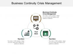 Business continuity crisis management ppt powerpoint presentation pictures outline cpb