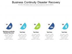 Business continuity disaster recovery ppt powerpoint designs download cpb