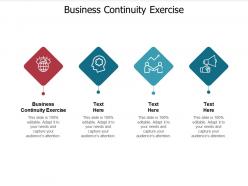 Business continuity exercise ppt powerpoint presentation gallery cpb