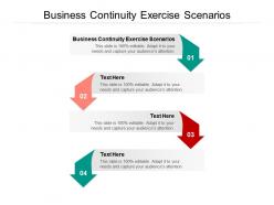 Business continuity exercise scenarios ppt powerpoint presentation tips cpb