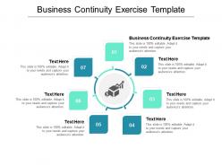 Business continuity exercise template ppt powerpoint presentation gallery visual aids cpb