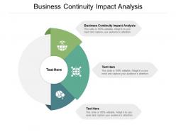 Business continuity impact analysis ppt powerpoint presentation model cpb