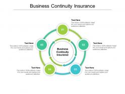 Business continuity insurance ppt powerpoint presentation portfolio influencers cpb