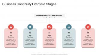 Business Continuity Lifecycle Stages In Powerpoint And Google Slides Cpb