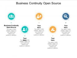 Business continuity open source ppt powerpoint presentation gallery guidelines cpb