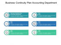 Business continuity plan accounting department ppt powerpoint inspiration cpb