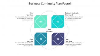 Business continuity plan payroll ppt powerpoint presentation show example cpb