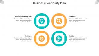 Business continuity plan ppt powerpoint presentation slides infographic template cpb