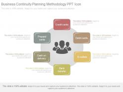 Business continuity planning methodology ppt icon