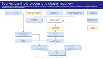 Business Continuity Process And Disaster Recovery