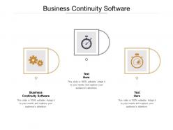 Business continuity software ppt powerpoint presentation model example cpb