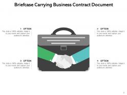 Business Contract Briefcase Negotiation Carrying Document Confirmed Policies