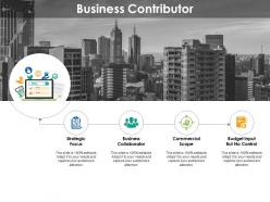 Business contributor ppt inspiration backgrounds