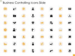 Business controlling icons slide ppt information