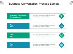 Business conversation process sample ppt powerpoint presentation files cpb