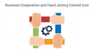 Business Cooperation And Hand Joining Colored Icon In Powerpoint Pptx Png And Editable Eps Format