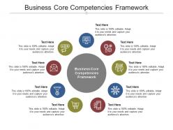 Business core competencies framework ppt powerpoint presentation portfolio summary cpb