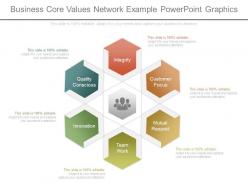 Business Core Values Network Example Powerpoint Graphics