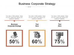 Business corporate strategy ppt powerpoint presentation icon design ideas cpb