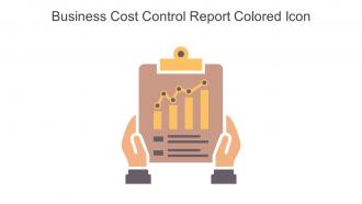 Business Cost Control Report Colored Icon In Powerpoint Pptx Png And Editable Eps Format