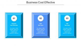 Business Cost Effective Ppt Powerpoint Presentation Professional Portfolio Cpb